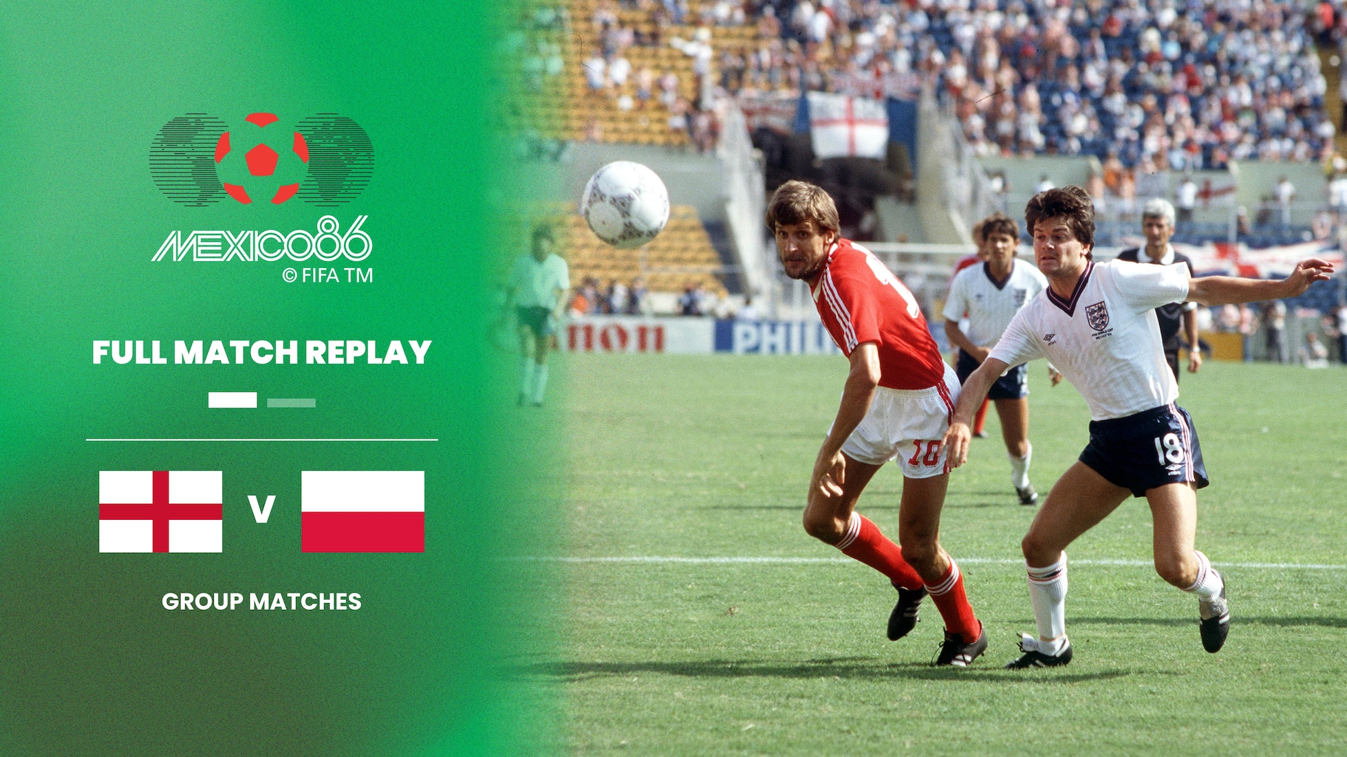 Inghilterra - Polonia | Gruppo F | Coppa del mondo FIFA Messico 1986 | Match completo