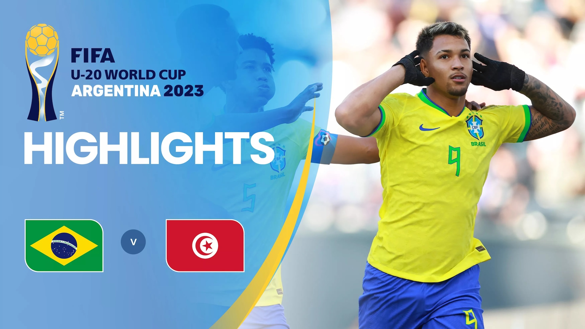 Brasilien - Tunesien | Achtelfinale | FIFA U-20-Weltmeisterschaft Argentinien 2023™ | Highlights
