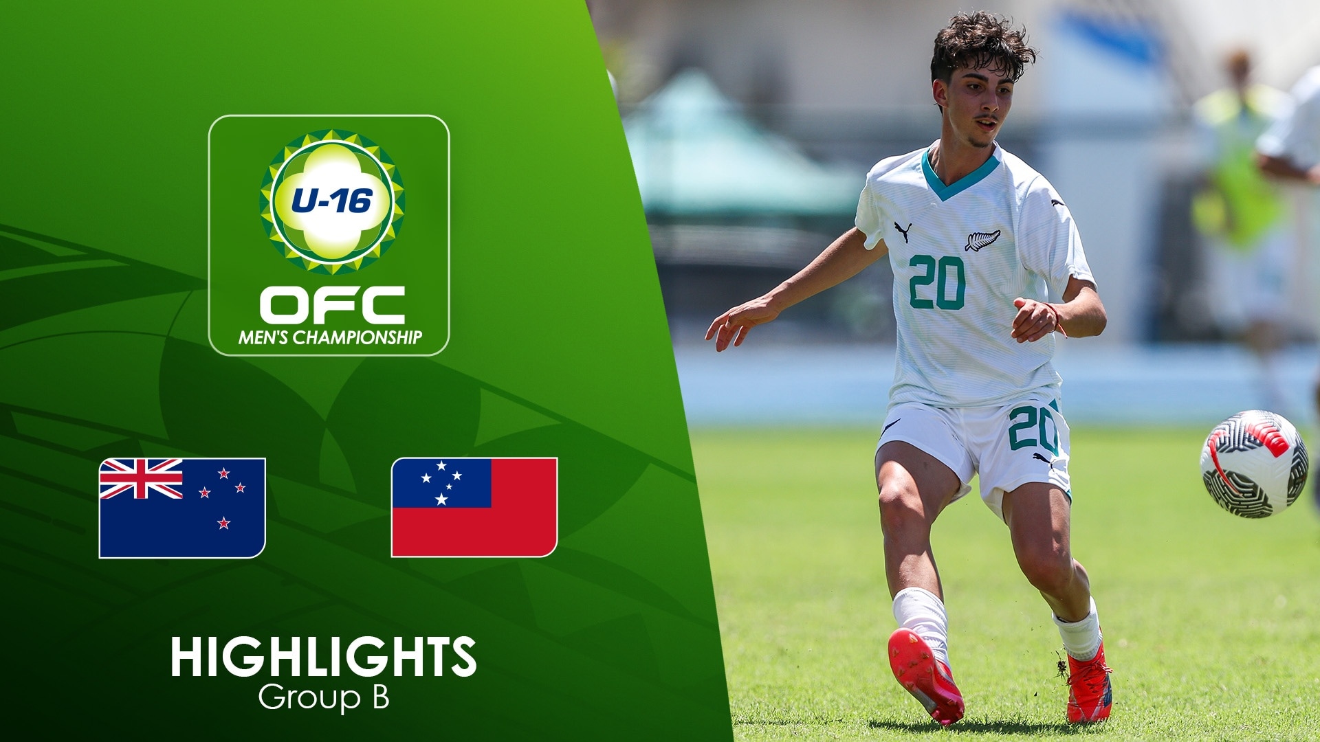 Nueva Zelanda vs Samoa | Fase de grupos | Campeonato Masculino Sub-16 de la OFC 2025 | Highlights