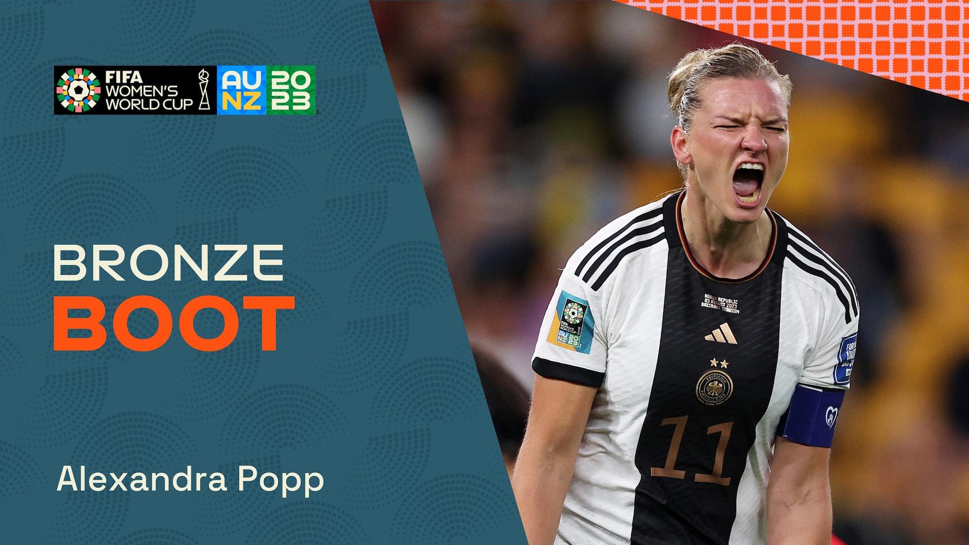 Alexandra Popp | Soulier de bronze | Coupe du Monde Féminine de la FIFA, Australie & Nouvelle-Zélande 2023™