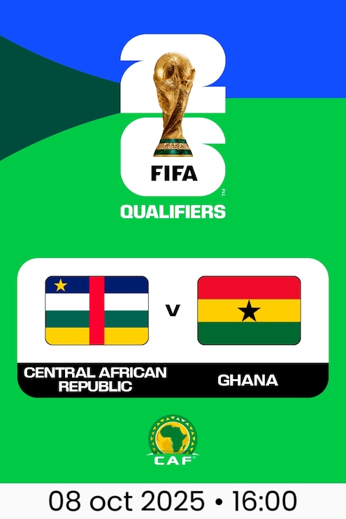República Centroafricana vs Ghana | Eliminatorias de la CAF a la Copa Mundial de la FIFA 26™