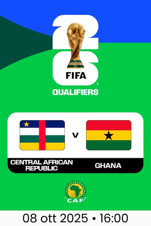 Repubblica Centrafricana - Ghana | Qualificazioni CAF alla Coppa del Mondo FIFA 2026