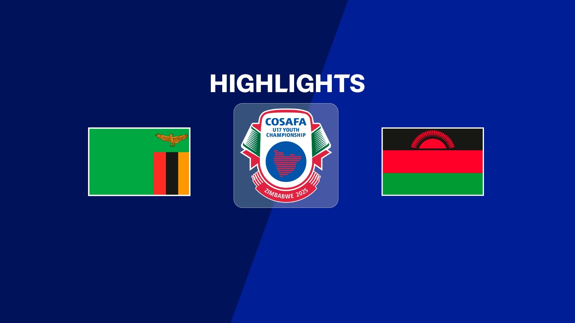 Zambia - Malawi | Fase a gruppi | CAF U-17 AFCON 2026 | Qualificazioni COSAFA | Highlights
