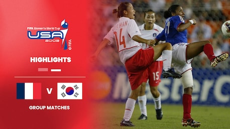 Francia vs República de Corea | Grupo B | Copa Mundial del Fútbol Femenino de la FIFA EE. UU. 2003™ | Highlights