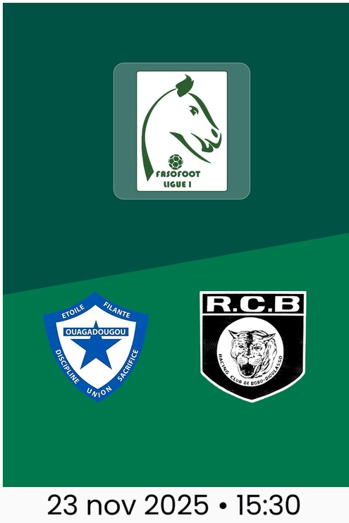 EFO - RCB | Burkina Faso Ligue 1 2025-26