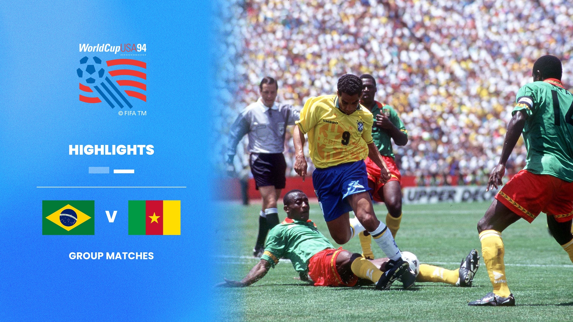 Brasilien - Kamerun | Gruppe B | FIFA Fussball-Weltmeisterschaft USA 1994™ | Highlights