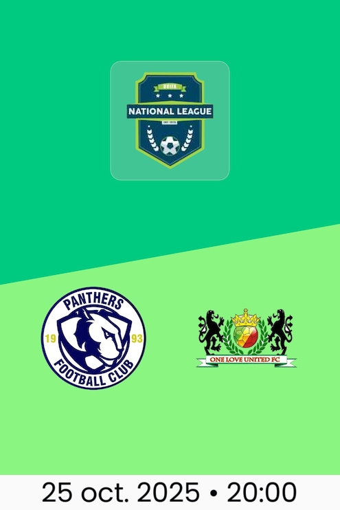 Panthers FC - One Love United FC | Ligue Nationale BVIFA 2025/26