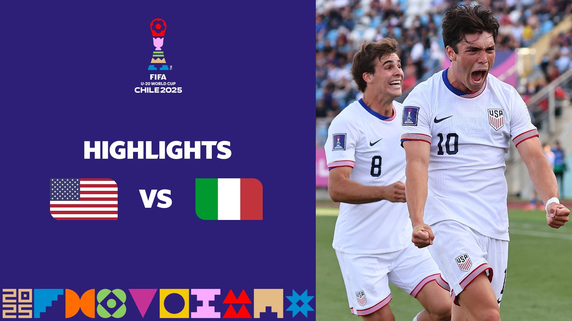 USA - Italia | Ottavi di finale | Coppa del Mondo FIFA U-20 Cile 2025 | Highlights