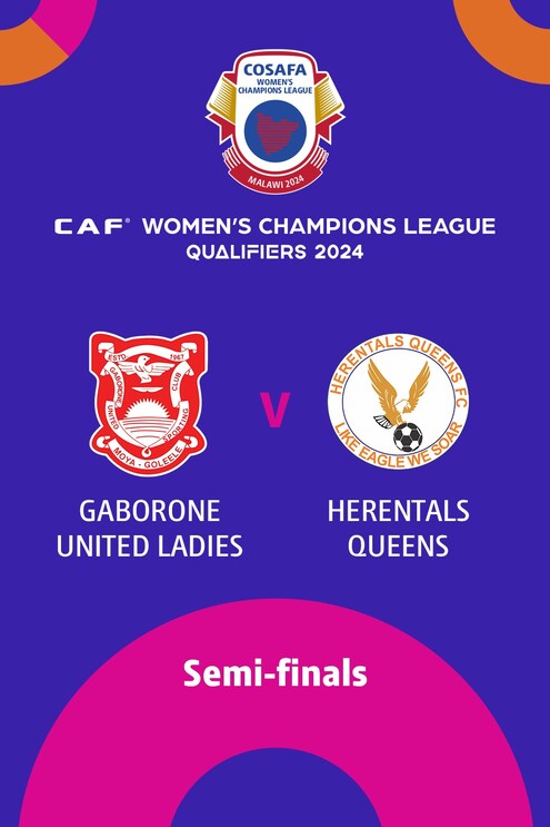 Gaborone United Ladies v Herentals Queens FC | Semi-finals | CAF Women ...