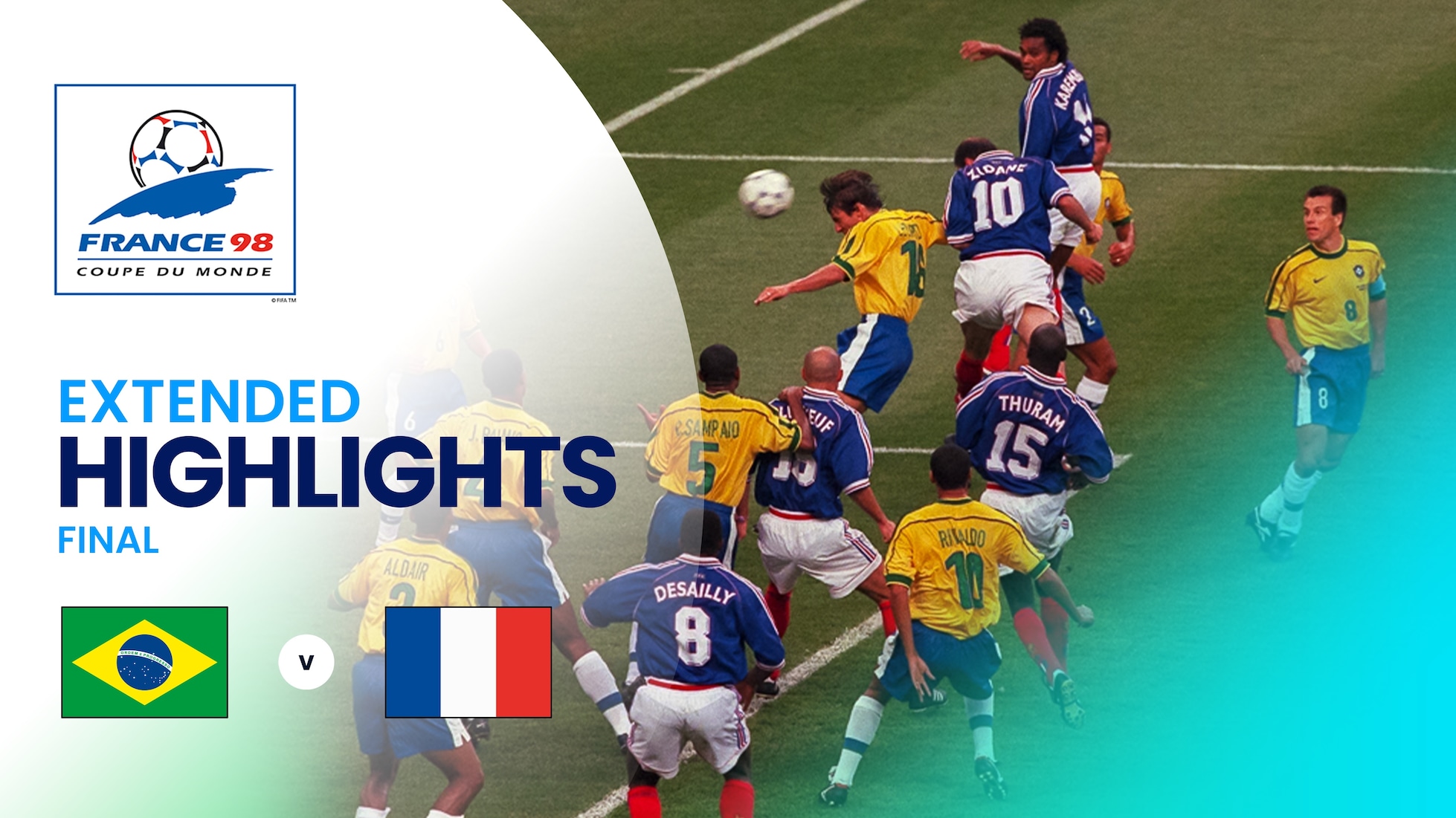 Brasil vs Francia | Final | Copa Mundial de la FIFA Francia 1998™ | Highlights Extendidos