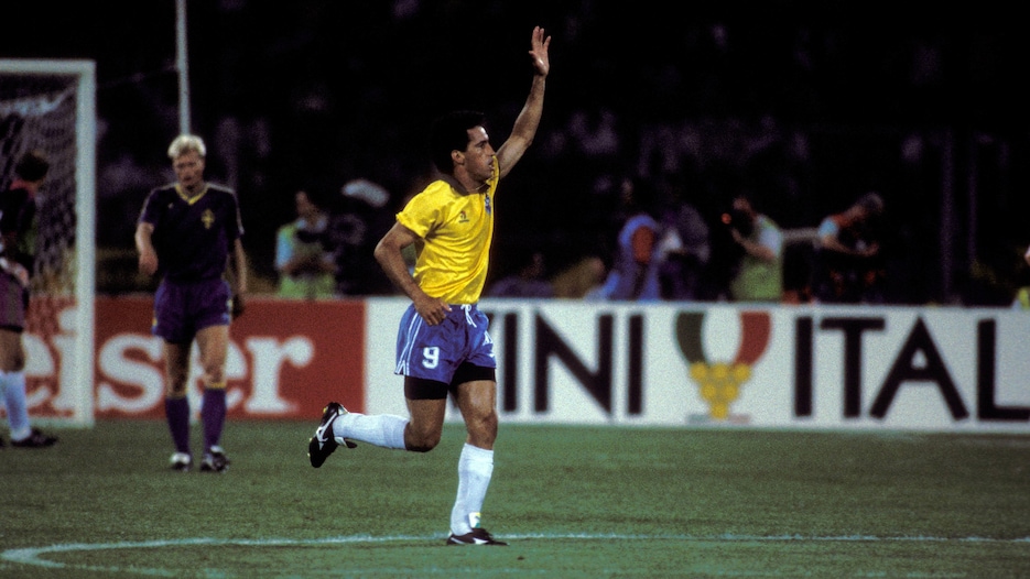 Careca Goal 63' | Brazil vs Sweden | 1990 FIFA World Cup Italy™