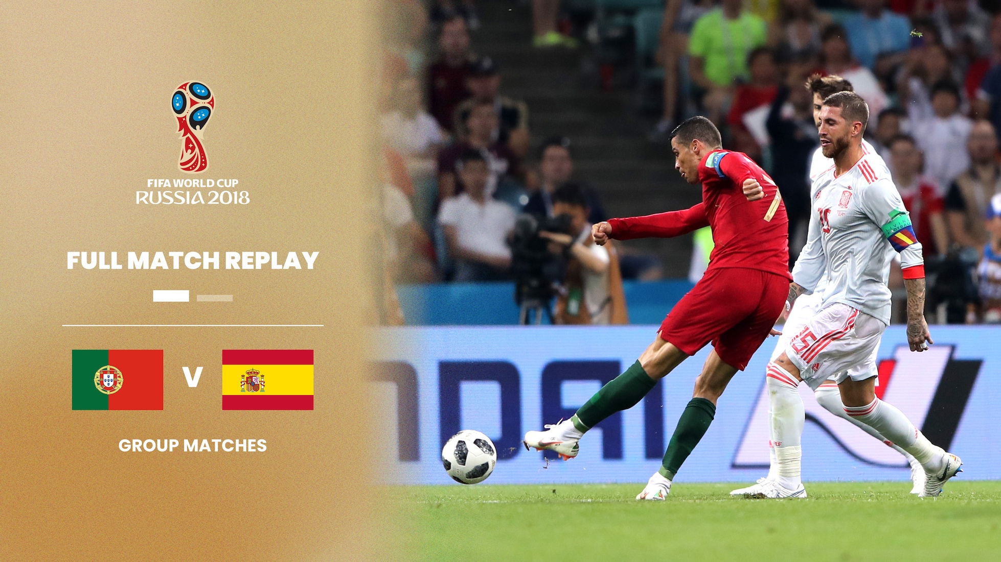 Portugal x Espanha | Grupo B | Copa do Mundo FIFA de 2018, na Rússia | Jogo completo