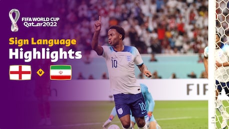 Angleterre - RI Iran | Groupe B | Coupe du Monde de la FIFA, Qatar 2022™ | Résumé vidéo (Langue des signes)