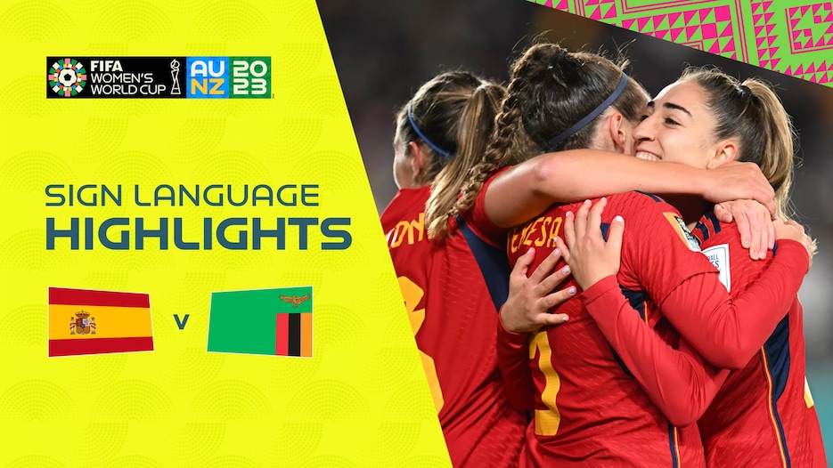 Espanha x Zâmbia | Grupo C | Copa do Mundo FIFA Feminina de 2023, em Austrália e Nova Zelândia | Melhores momentos (Linguagem de sinais)