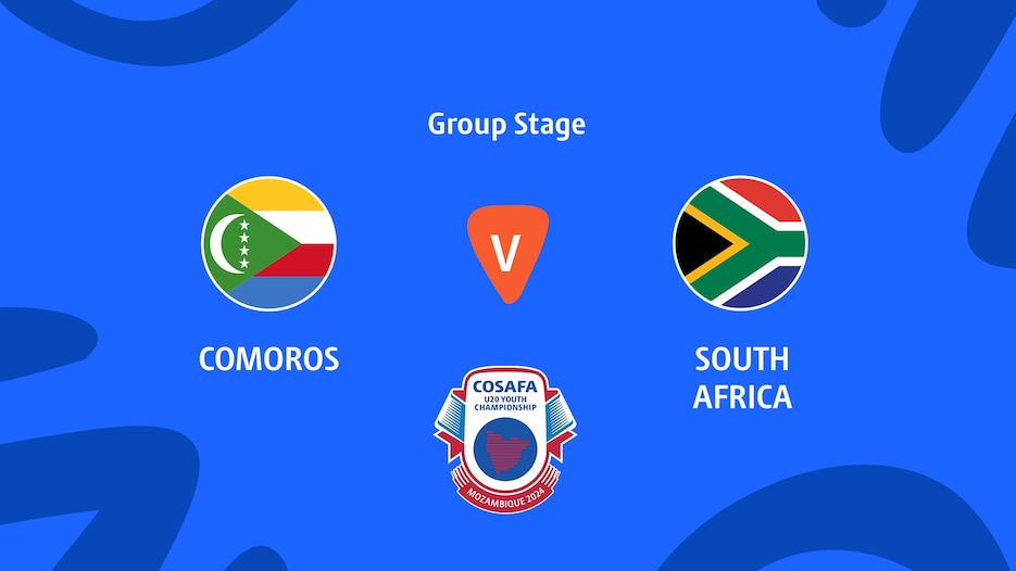 Comoras vs Sudáfrica | Fase de grupos | CAF U-20 Africa Cup of Nations 2025 | Clasificatorio COSAFA | Partido completo