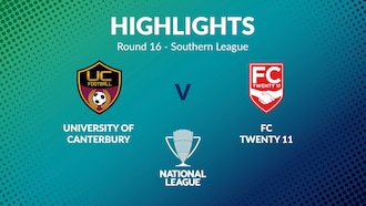  University of Canterbury - FC Vingt-et-un 11 | Tour 16 | Southern League | Men's National League Regional Phase | Résumé vidéo