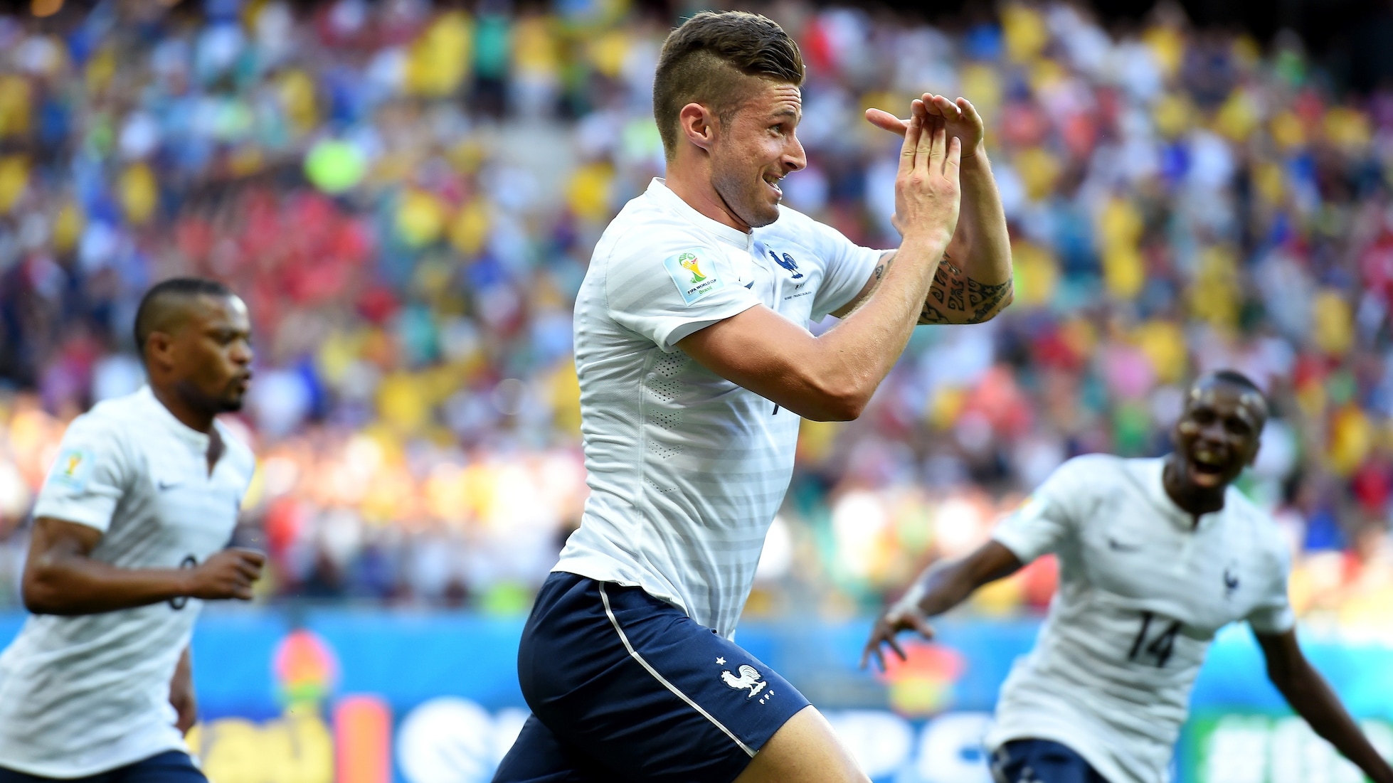 Gol di Olivier Giroud al 16' | Svizzera-Francia | Coppa del Mondo FIFA Brasile 2014