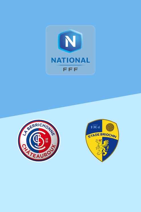 Berrichonne Châteauroux - Stade Briochin | Nationale Meisterschaft 2025/2026 | Spiel in voller Länge
