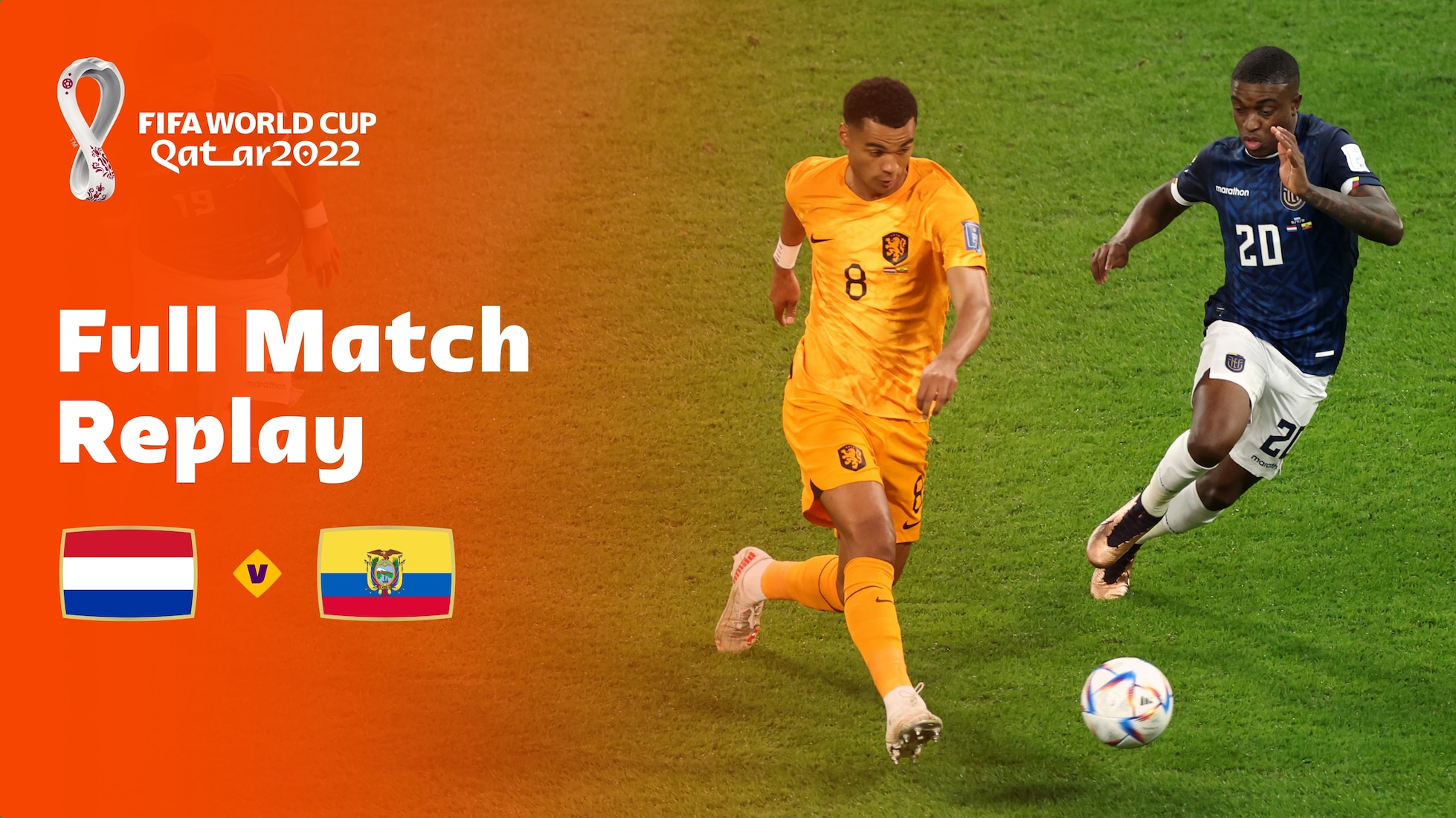 Holanda x Equador | Grupo A | Copa do Mundo FIFA de 2022, no Qatar | Jogo completo