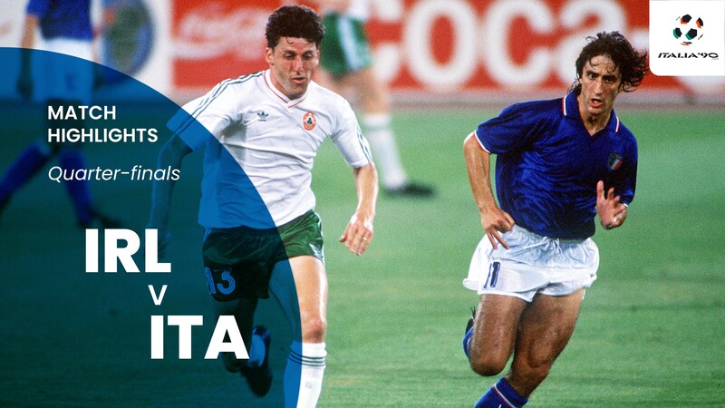 Ticket football World Cup Italia 1990 1/4 De Finale ITALIE - IRLANDE