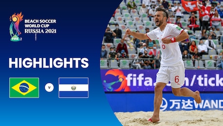 Brasile-El Salvador| Coppa del Mondo di Beach Soccer FIFA Russia 2021 | Highlights