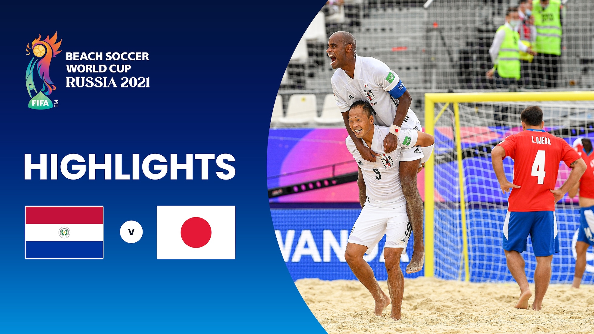 Paraguay v Japan | Gruppe A | FIFA Beach-Soccer-Weltmeisterschaft Russland 2021™ | Highlights