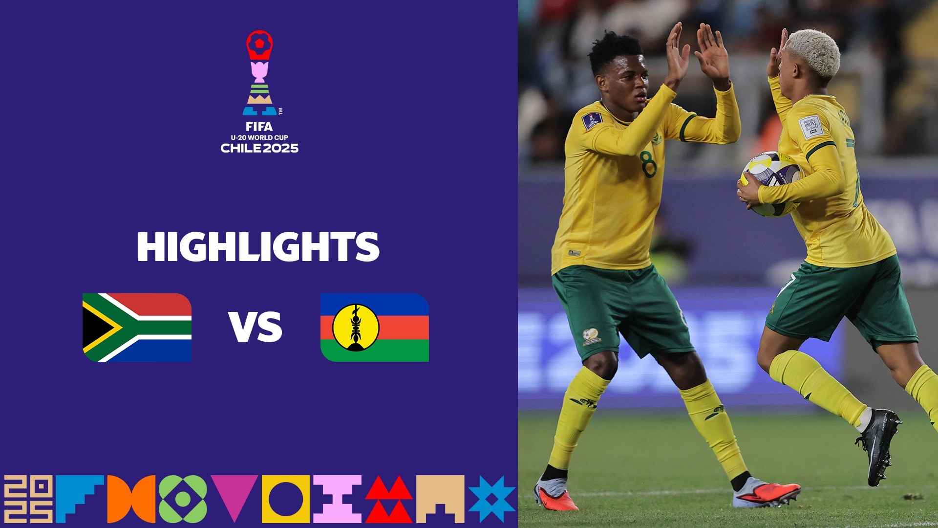 South Africa v New Caledonia | Group E | FIFA U-20 World Cup Chile 2025™ | Highlights