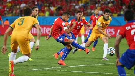 Alexis Sanchez Goal 11' | Chile v Australia | 2014 FIFA World Cup Brazil™