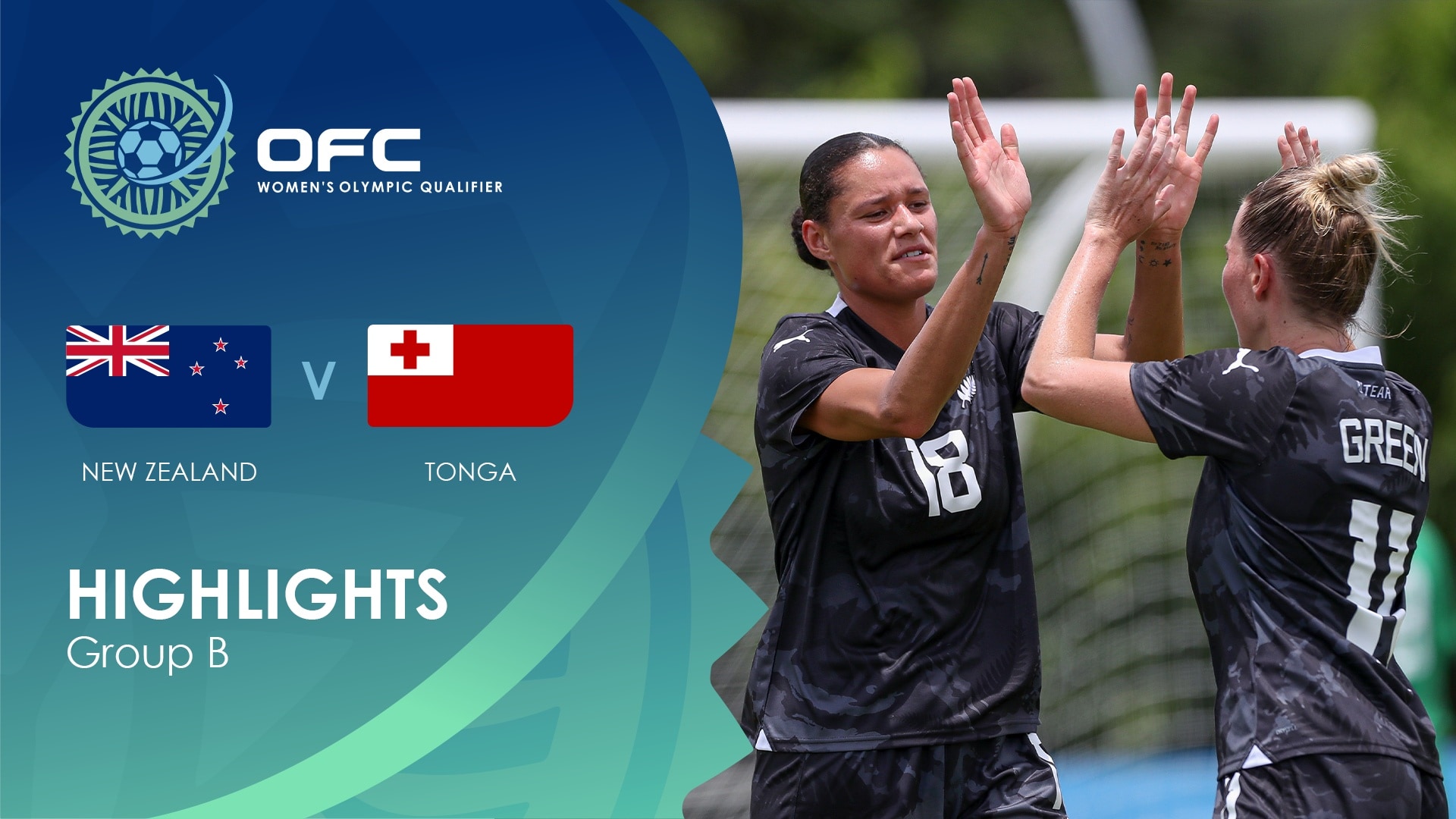 New Zealand v Tonga | Group B | OFC Women’s Olympic Football Tournament | Highlights
