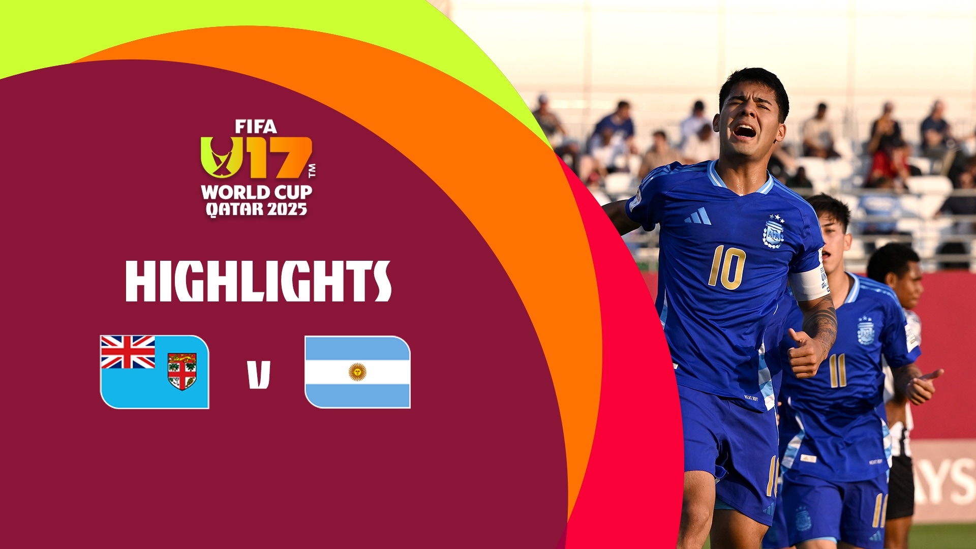 Fiji v Argentina | FIFA U-17 World Cup Qatar 2025™ | Highlights