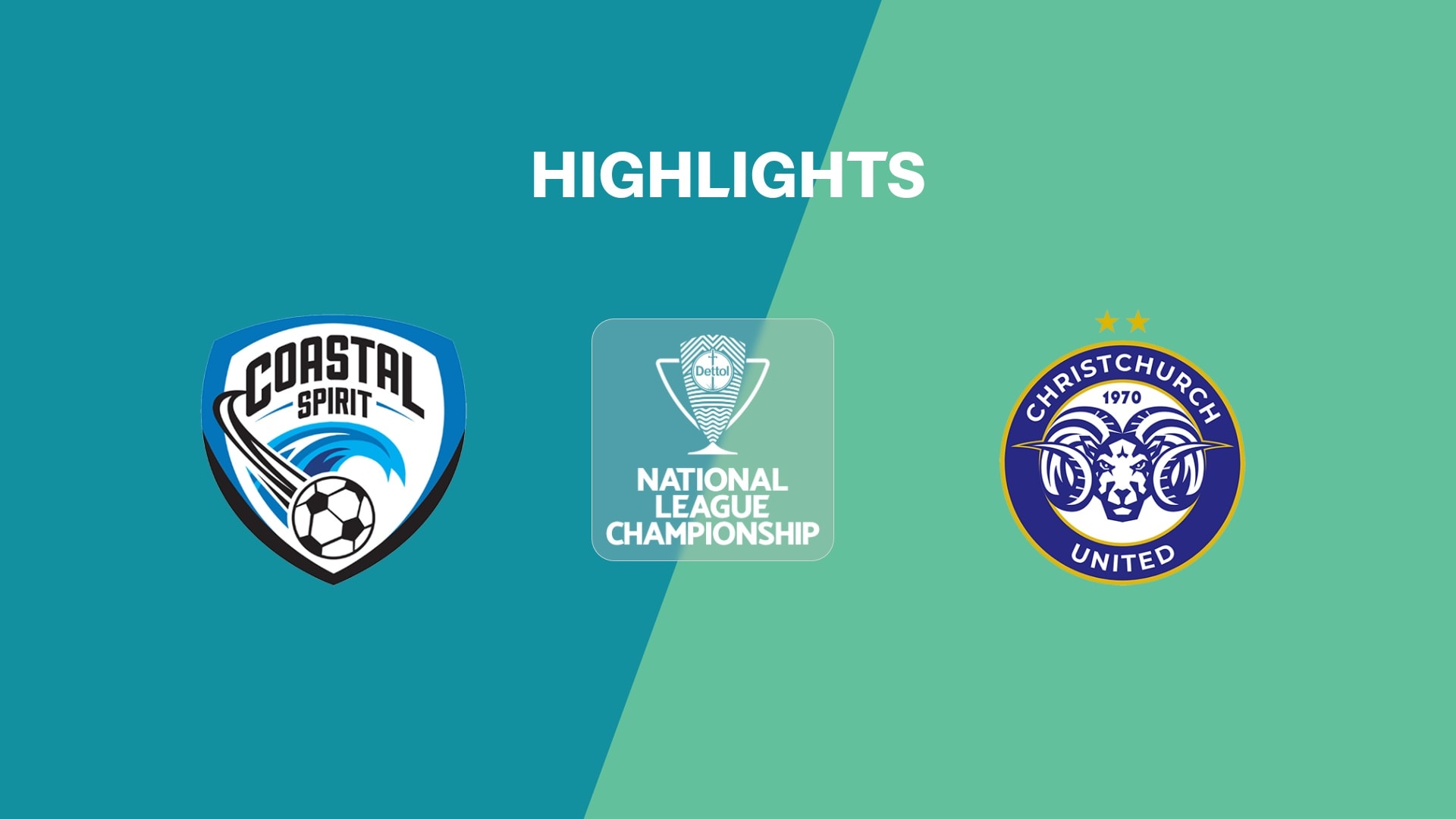 Coastal Spirit v Christchurch United | National League Championship 2025 | Highlights