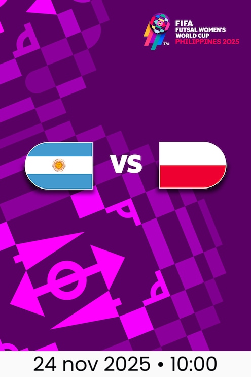 Argentina x Polónia | Grupo A | Copa do Mundo Feminina de Futsal da FIFA Filipinas 2025™