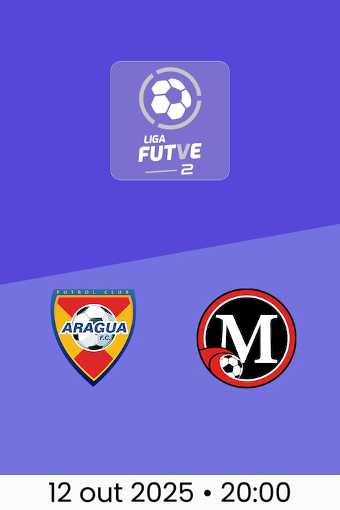 Aragua FC x Miranda | Liga FUTVE 2 - 2025