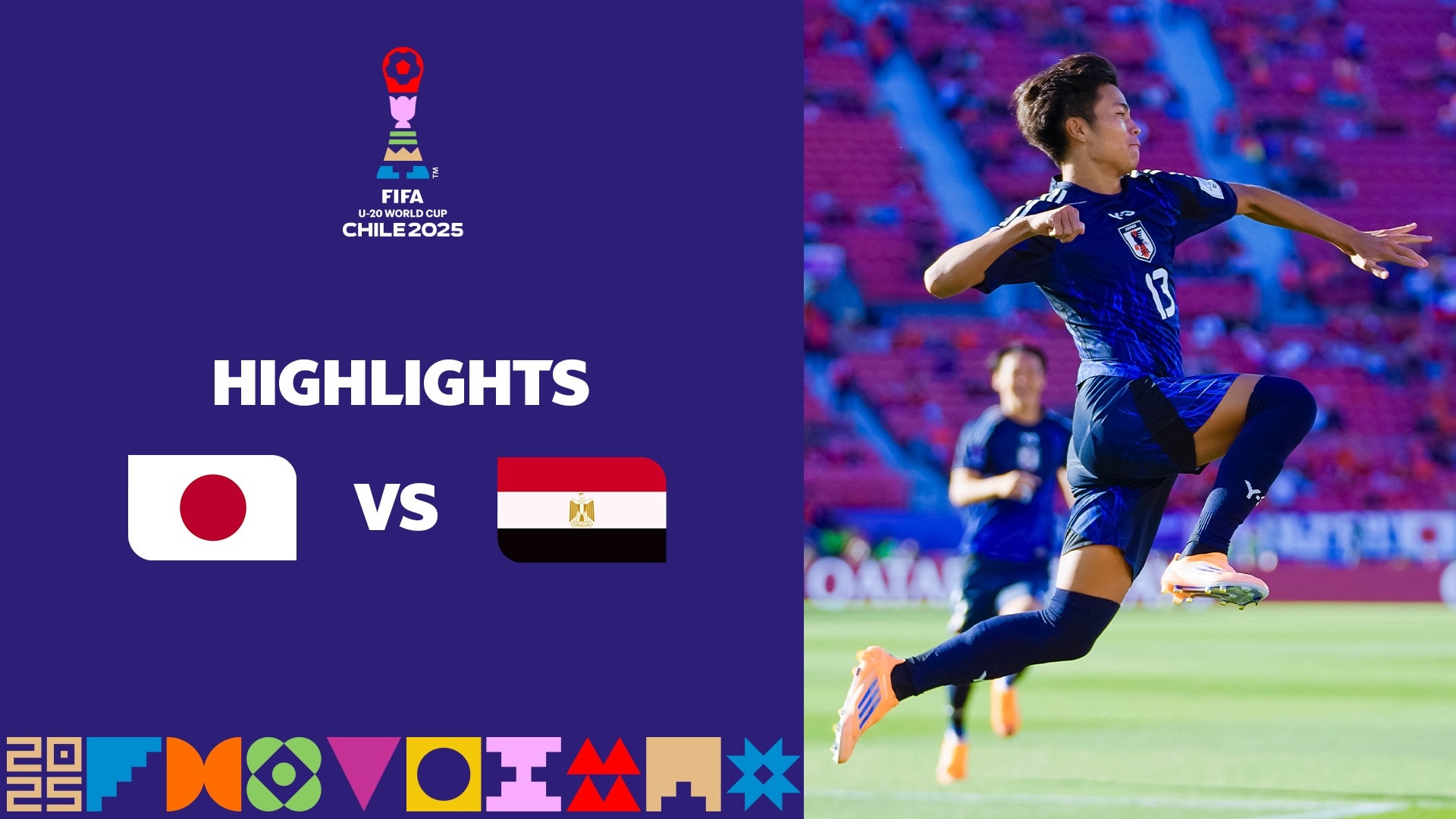 Japão x Egito | Grupo A | Copa do Mundo Sub-20 da FIFA Chile 2025™ | Melhores momentos