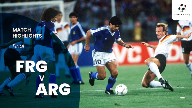 World Cup 1990 Final. Argentina vs West Germany (Highlights) 