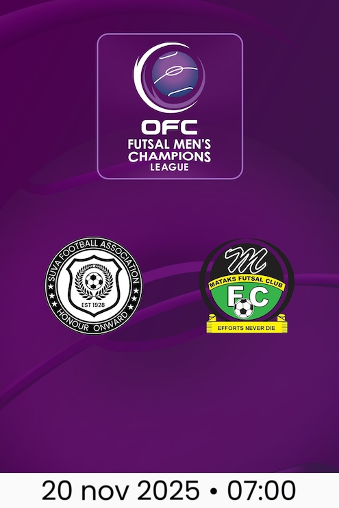Suva FC vs Mataks FC | Liga de Campeones de Fútbol Sala Masculino OFC 2025