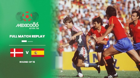 Dinamarca vs España | Octavos de final | Copa Mundial de la FIFA México 1986™ | Partido Completo