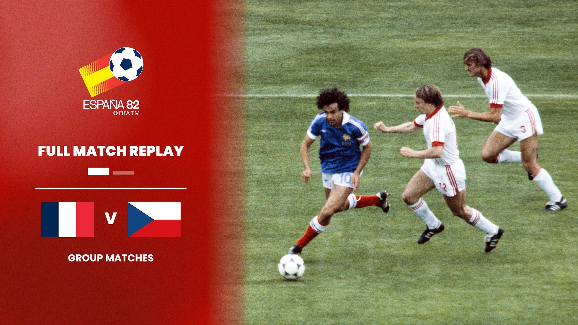 França x Tchecoslováquia | Grupo 4 | Copa do Mundo da FIFA Espanha 1982™ | Jogo completo