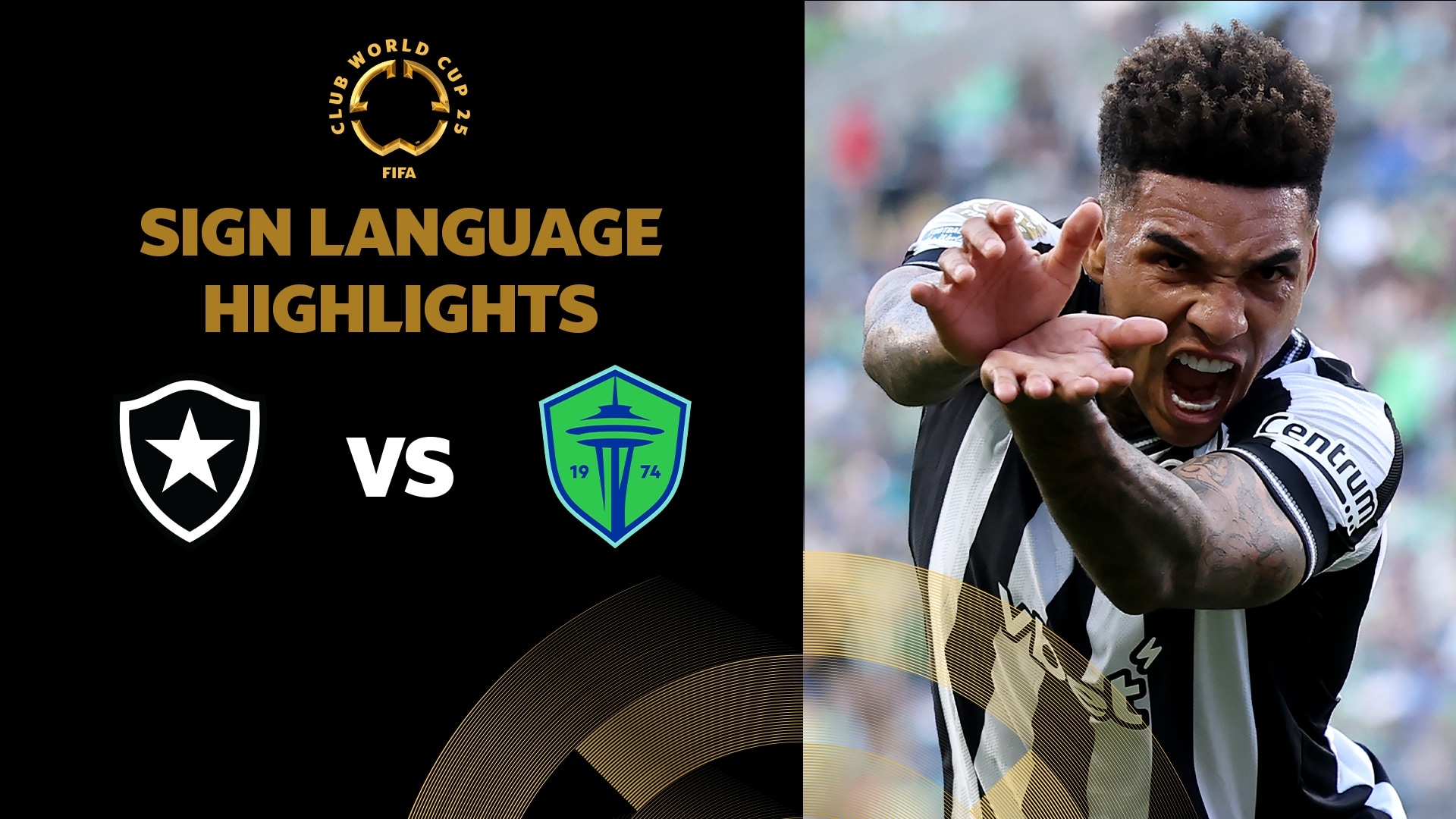 Botafogo x Seattle Sounders FC | Grupo B | FIFA Club World Cup 2025™ | Melhores momentos (Linguagem de sinais)