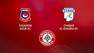 Tadamon Sour SC x Chabab Al Ghazieh SC | First Division | Lebanon | Jogo completo