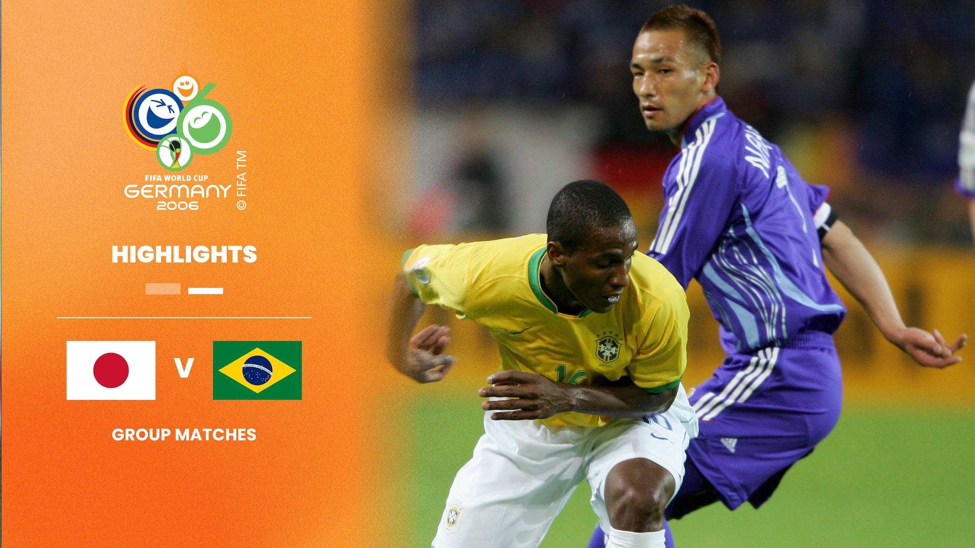 Giappone - Brasile | Gruppo F | Coppa del Mondo FIFA Germania 2006 | Highlights