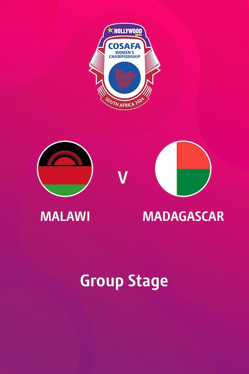 Malawi - Madagascar | Phase de groupes | HOLLYWOODBETS COSAFA Women's Championship 2024 | Match complet