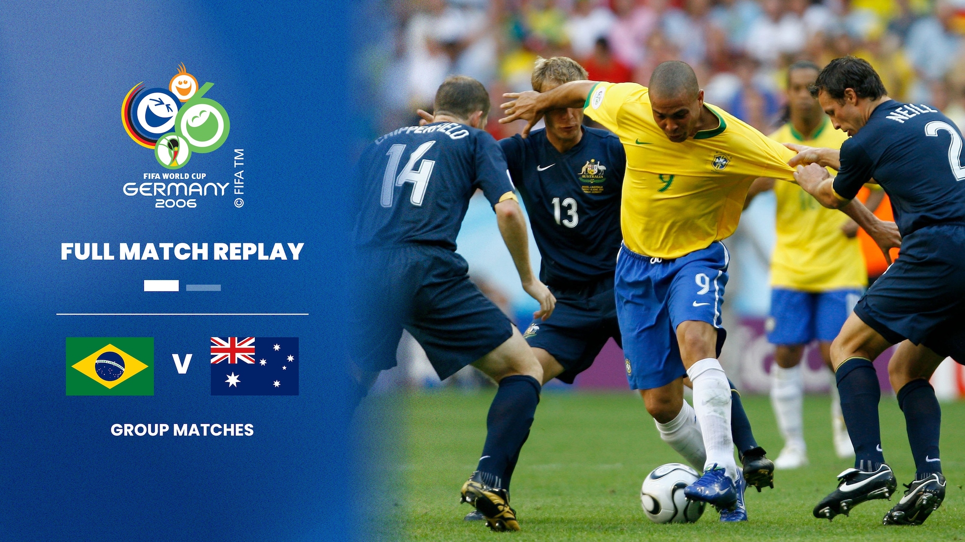 Brasile - Australia | Gruppo F | Coppa del Mondo FIFA Germania 2006 | Match completo