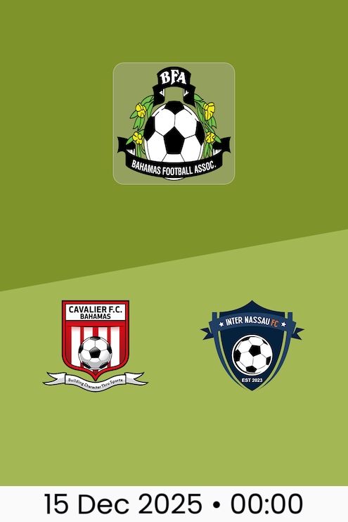 Cavalier FC v Inter Nassau FC | BFA Senior League 2025/2026