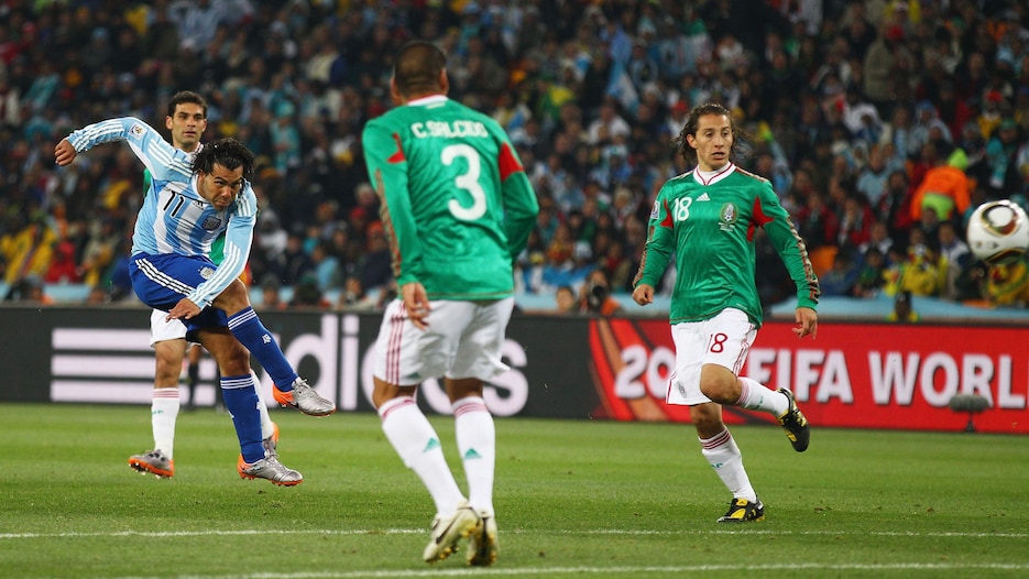 Carlos Tevez Goal 51' | Argentina v Mexico | 2010 FIFA World Cup South Africa™