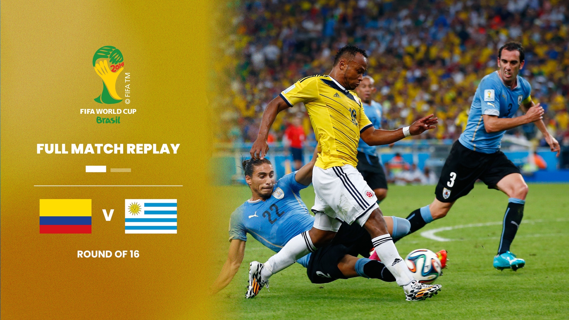 Kolumbien - Uruguay | Achtelfinale | FIFA Fussball-Weltmeisterschaft Brasilien 2014™ | Spiel in voller Länge