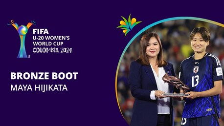 Maya Hijikata | Bronze Boot Award | FIFA U-20 Women's World Cup Colombia 2024™