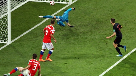 Andrej Kramaric Goal 40' | Russia v Croatia | 2018 FIFA World Cup Russia™