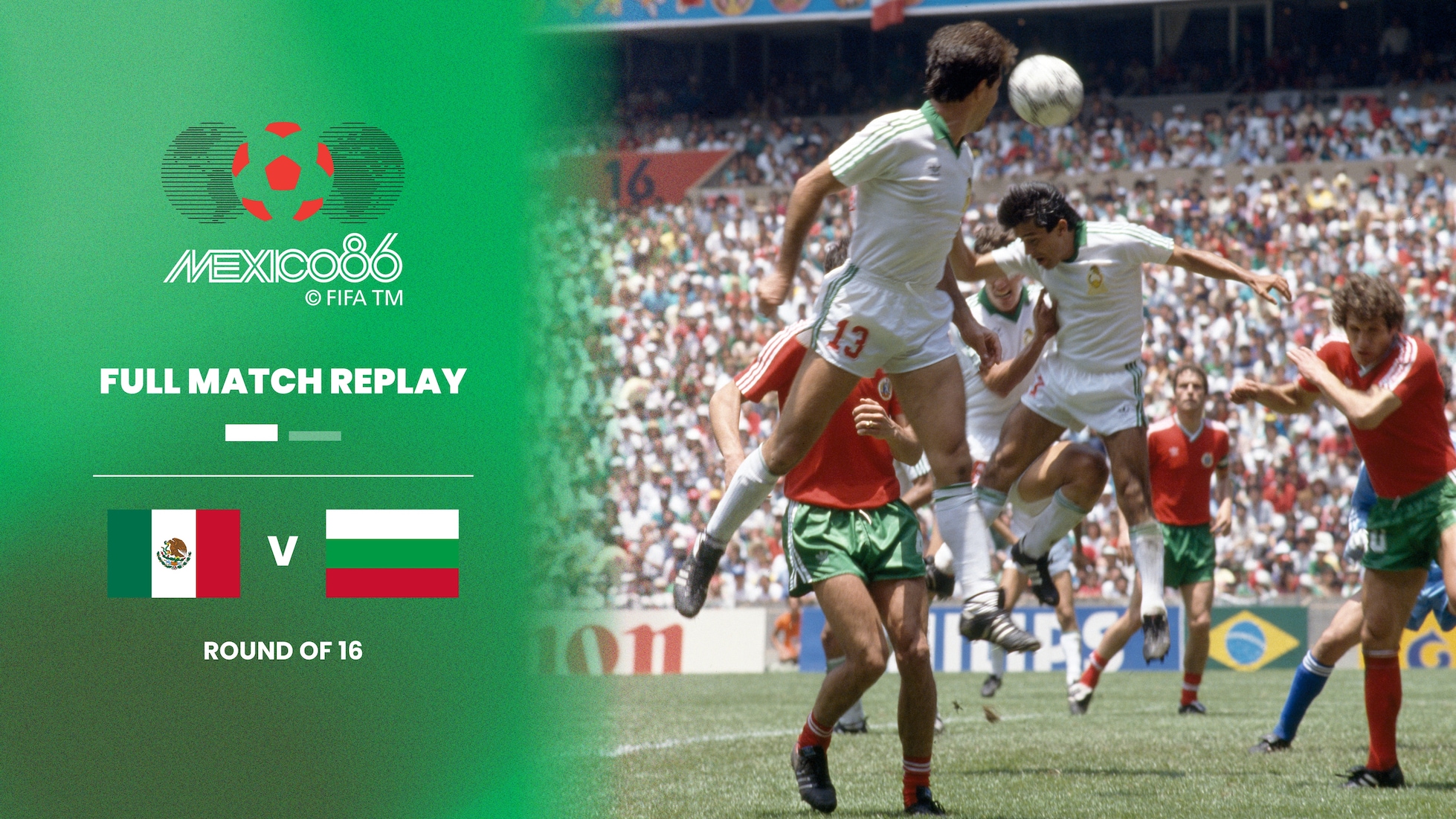 México vs Bulgaria | Octavos de final | Copa Mundial de la FIFA México 1986™ | Partido Completo