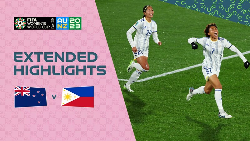 Nova Zelândia x Filipinas, Grupo A, Copa do Mundo FIFA Feminina de 2023,  em Austrália e Nova Zelândia, Jogo completo